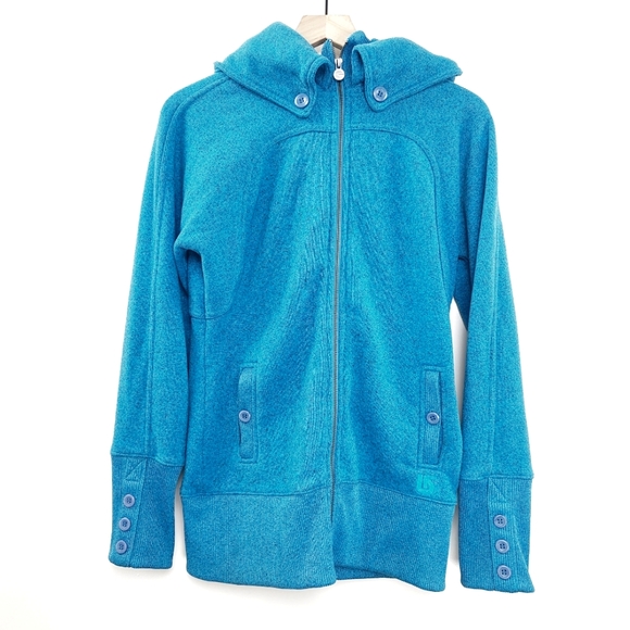 Burton Minx Fleece Hooded Zip Up Jacket - Picture 2 of 6